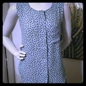 Loft Sleeveless Light Blue Blouse S Small